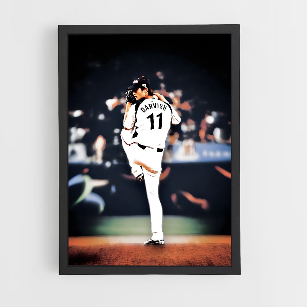 Poster Sur le Monticule – affiche Baseball (vue 2)